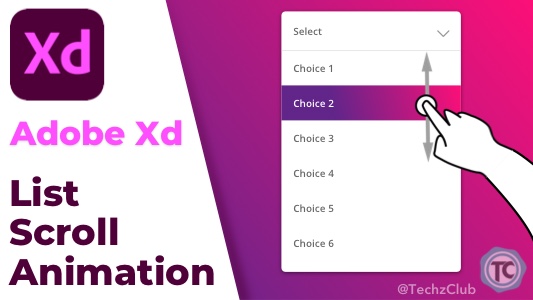 List Scroll Animations in Adobe XD
