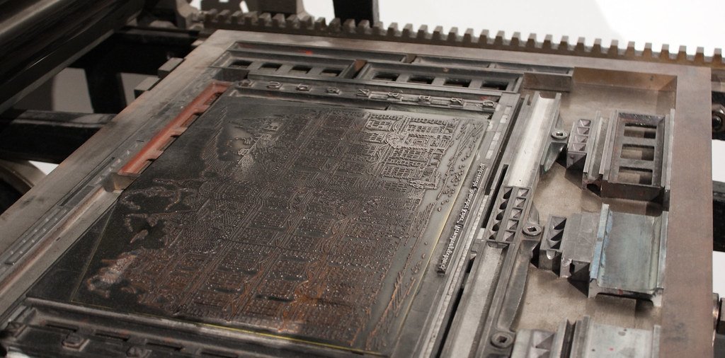An old printing press, the original citation machine
